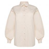 Рубашка женская с объёмными рукавами : Casual Collection цвет белый, р-р 46 9156645 MINAKU