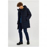 куртка , демисезон/зима, силуэт прямой, ветрозащитная, водонепроницаемая, размер 54, синий Baon