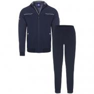 Костюм , толстовка и брюки, карманы, размер XL, синий Bilcee