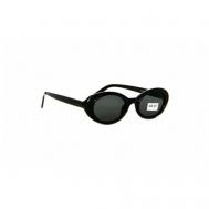 Солнцезащитные очки , овальные, с защитой от УФ, для женщин, черный Aras