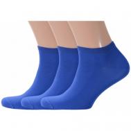 Мужские носки , 3 пары, размер 25-27 (38-41), синий RuSocks