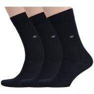 Мужские носки , 3 пары, размер 31 (46-47), черный RuSocks
