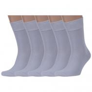 Мужские носки , 5 пар, размер 29 (44-46), серый MoscowSocksClub