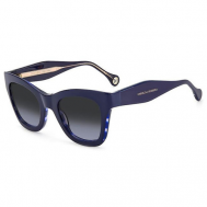 Солнцезащитные очки , квадратные, оправа: пластик, для женщин, синий Carolina Herrera