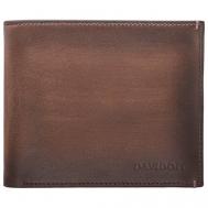 Бумажник , фактура гладкая, коричневый Davidoff