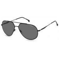 Солнцезащитные очки , авиаторы, оправа: металл, поляризационные, для мужчин, черный Carrera