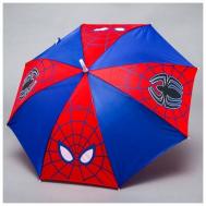 Зонт , механика, купол 70 см., для мальчиков, фиолетовый, красный Marvel