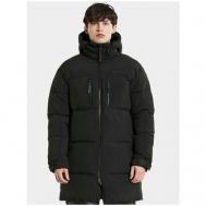 куртка , демисезон/зима, силуэт прямой, капюшон, карманы, размер XL, черный DIDRIKSONS