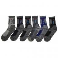 Носки  , 6 пар, размер 41-47, серый, мультиколор, синий, черный Turkan