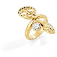 Кольцо , кристалл, размер 17.7, золотой Just Cavalli