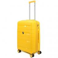 Умный чемодан , 81 л, размер M, желтый Impreza