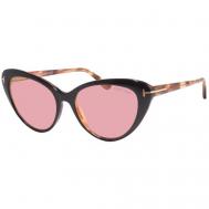 Солнцезащитные очки , кошачий глаз, оправа: пластик, для женщин, черный Tom Ford