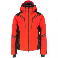 Куртка , средней длины, силуэт прямой, карманы, размер M, красный Ea7