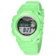Наручные часы  Sports Электронные спортивные с секундомером, подсветкой, защитой от влаги и ударов, зеленый Lasika