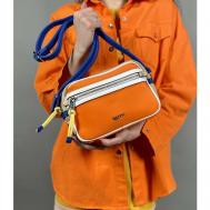 Сумка  кросс-боди  повседневная, внутренний карман, оранжевый Batty