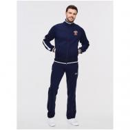 Костюм , олимпийка и брюки, прямой силуэт, размер 48, синий Addic