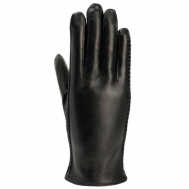 Перчатки мужские , натуральная кожа, черный, размер 8 Eleganzza