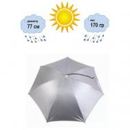Зонт механика, купол 77 см., 7 спиц, серебряный Luckon