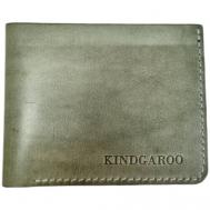 Бумажник , фактура гладкая, зеленый KINDGAROO