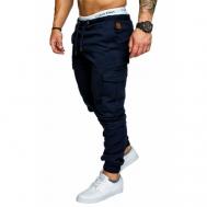 брюки, карманы, размер XL, синий OneTeamGroup