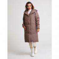 куртка  , демисезон/зима, силуэт свободный, водонепроницаемая, влагоотводящая, ветрозащитная, стеганая, утепленная, размер 50, бежевый ZakRaf