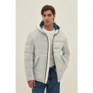 куртка  демисезонная, силуэт прямой, водонепроницаемая, капюшон, ветрозащитная, размер XL, бирюзовый Finn Flare