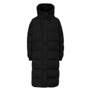 куртка  , демисезон/зима, силуэт прямой, капюшон, карманы, размер 34, черный s.Oliver