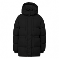 куртка  , демисезон/зима, силуэт прямой, капюшон, подкладка, стеганая, утепленная, размер 38, черный s.Oliver