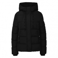куртка  , демисезон/зима, капюшон, карманы, размер L, черный Q/S by s.Oliver