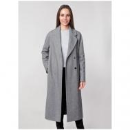 Пальто 55, каляев, размер 44, серый Каляев