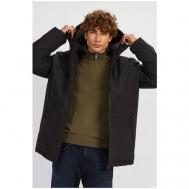 куртка , демисезон/зима, силуэт прямой, ветрозащитная, водонепроницаемая, размер 52, черный Baon