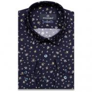 Рубашка , размер M (39-40 cm.), синий Poggino