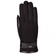 Перчатки мужские , натуральная кожа, черный, размер 9.5 Eleganzza