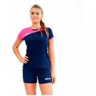 Форма  волейбольная, шорты и футболка, размер XL, синий MIKASA