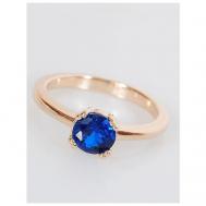 Кольцо помолвочное , шпинель, размер 16, синий Lotus Jewelry