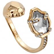 Кольцо , кристалл, размер 18, розовый, золотой Just Cavalli