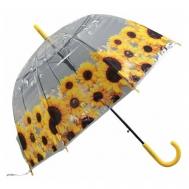 Мини-зонт полуавтомат, 8 спиц, прозрачный, для женщин, мультиколор Нет бренда