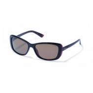 Солнцезащитные очки , прямоугольные, устойчивые к появлению царапин, поляризационные, с защитой от УФ, для женщин, коричневый Polaroid