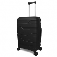 Умный чемодан  Classic, 80 л, размер M, черный Impreza