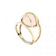 Кольцо , кварц, размер 16.6, розовый, золотой Nina Ricci