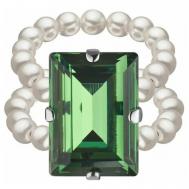 Кольцо , кристалл, размер 16.5, золотой, зеленый Phenomenal Studio