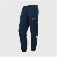 Футбольные брюки , карманы, размер XS, синий Nike