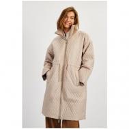 куртка  , демисезон/зима, силуэт свободный, подкладка, внутренний карман, карманы, утепленная, вентиляция, вязаная, водонепроницаемая, ветрозащитная, стеганая, размер 50, бежевый Baon
