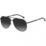 Солнцезащитные очки , прямоугольные, оправа: металл, для мужчин, черный BOSS