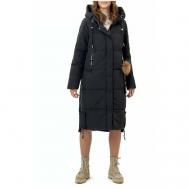 Пальто утепленное женское зимнее с капюшоном AD11207Sr, 56 Нет бренда