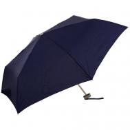 Мини-зонт , механика, 4 сложения, купол 90 см., 6 спиц, чехол в комплекте, синий Doppler