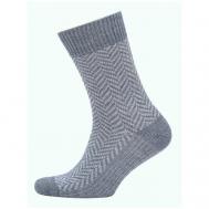 Мужские носки , 1 пара, классические, вязаные, размер 25 (размер 39), серый HOLTY