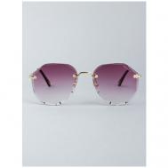 Солнцезащитные очки , серый, фиолетовый Graceline