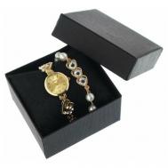 Наручные часы ООО ПК Кит Подарочный набор 2 в 1 "Майоми": наручные часы d-2.5 см, браслет, золотой Сима-ленд
