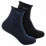 Мужские носки , 12 пар, классические, размер 40-47, синий, черный ЗефирТекс